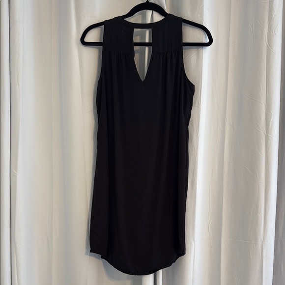 Old Navy Black Sleeveless Shift Dress Keyhole Back Summer Casual Medium - Picture 3 of 5